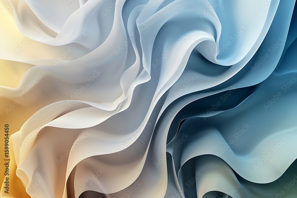 Poster abstract flowing gradient background with soft curves and subtle color transitions