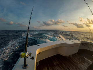 Sport fishing adventure off the coast of Costa Rica — aerials and onboard shots of yachts, deep...
