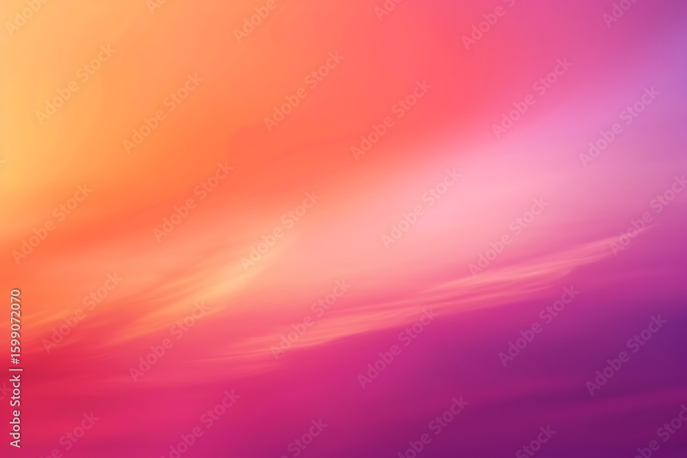Poster gradient color blend background with soft transition from yellow to pink and purple