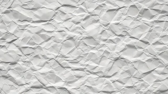 Crumpled white paper background with faint parallel lines