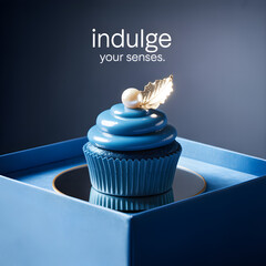 Luxury delicious cupcake