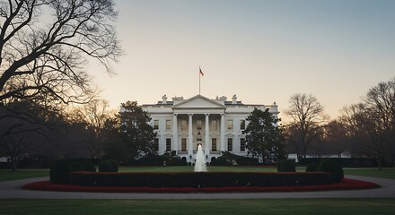 Naklejka premium The White House, Washington, District of Columbia, of , North | Updated View