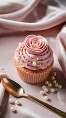 Luxury delicious cupcake