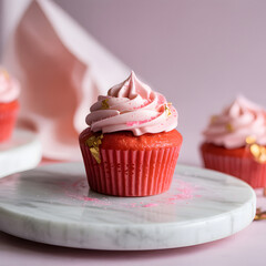 Luxury delicious cupcake