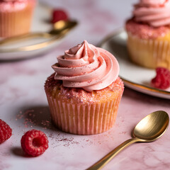 Luxury delicious cupcake
