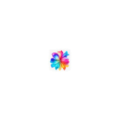colorful pinwheel isolated on white