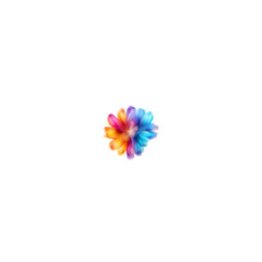 colorful pinwheel isolated on white background