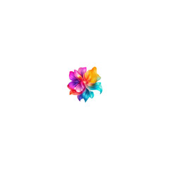 abstract colorful flower