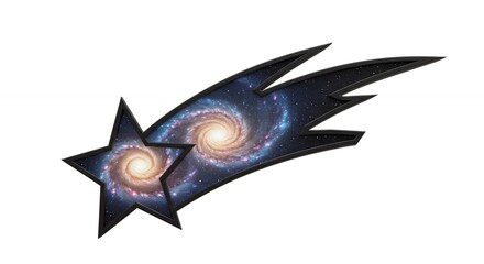 Fototapeta premium Comet star graphic design