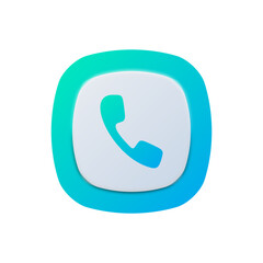 Phone Call Symbol – UI Button Icon in Minimal Style
