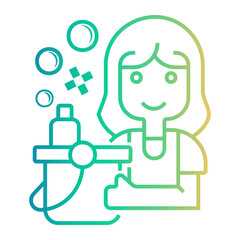 cleaning Line Gradient Icon