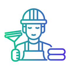 cleaning Line Gradient Icon