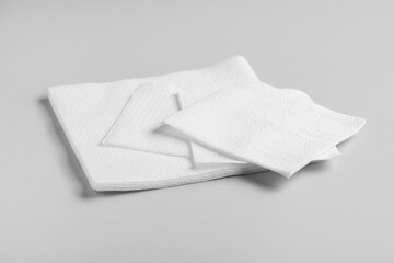 Naklejka premium Napkins on grey background