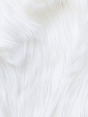 Obraz premium 毛足の長いホワイトのファー背景