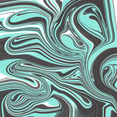 Modern abstract fluid art with mint green, black, and white tones. Bold marble swirl with hypnotic shapes and movement. Perfect for tech, prints, or digital backgrounds.
