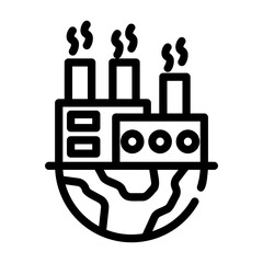 air pollution Line Icon