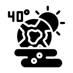 high temperature Solid icon