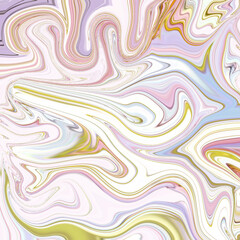 Colorful pastel swirl abstract art with fluid motion and wave-like movement in pink, lavender, and yellow. 