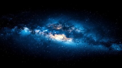 Fototapeta premium A celestial expanse of cosmic nebulae and distant stars.