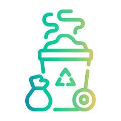 trash Line Gradient Icon
