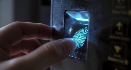 Finger scanning biometric device for security access and identification technology