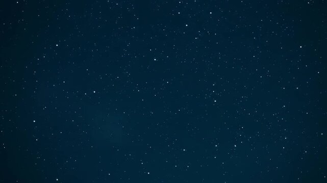 Beautiful night sky with twinkling stars and deep blue background texture