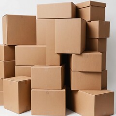 stack of cardboard boxes