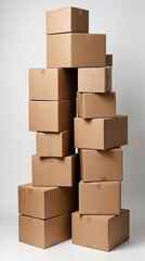 stack of cardboard boxes