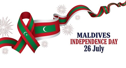 Maldives Independence Day: Festive Ribbon and Fireworks Celebration - 26th July