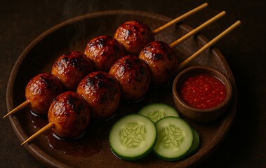 Meatballs food landscape
