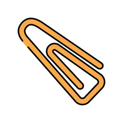 Obraz premium Paperclip icon design template
