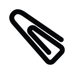 Fototapeta premium Paperclip icon design template