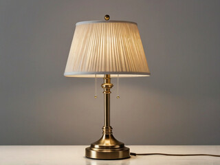 A classic bedside lamp isolated on pure white
