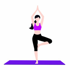 Woman Practicing Various Yoga Poses Including Warrior, Tree, Cobra, Lotus & More