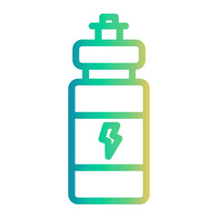 bottle Line Gradient Icon