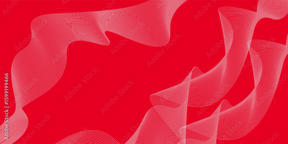 Poster abstract background with lines and waves. medium banner size. element for design. vector background 