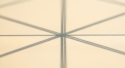 Cream background with subtle crossed geometric shadow