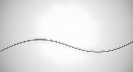 Light background with soft grainy texture and a single continuous curved line at the center