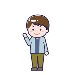 私服の大人／ななめ／男性 12