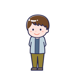 私服の大人／ななめ／男性 28