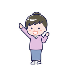 私服の大人／ななめ／女性 05