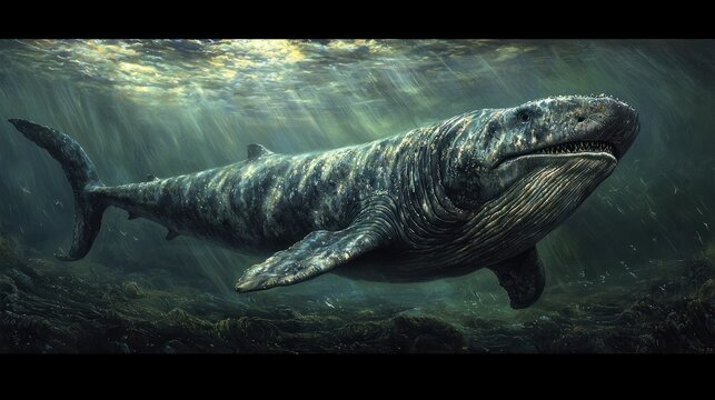 Basilosaurus: A Prehistoric Leviathan in its Oceanic Realm