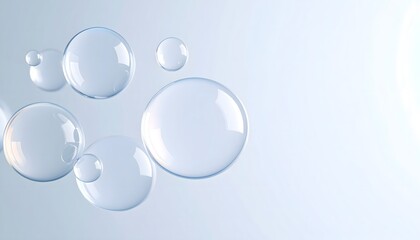Surreal abstract composition with bubbles.