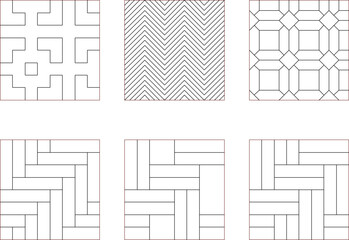 Vector sketch illustration silhouette design background pattern line abstract geometric modern minimalist 