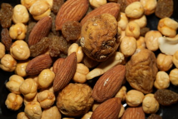 Rustic Bowl of Nuts and Dried Fruits on a Quiet Afternoon