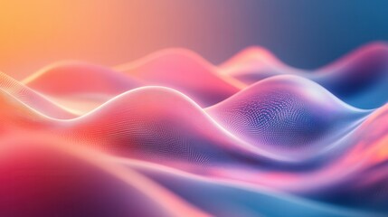 concept with modern typography and smooth waves