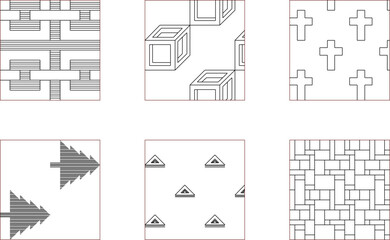 vector sketch illustration silhouette image design background pattern line abstract geometric modern minimalist symmetrical 