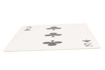 card gambling on white game luck three clubs