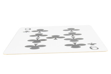 card gambling on white game luck nine clubs