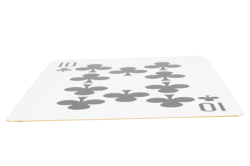 card gambling on white game luck ten clubs